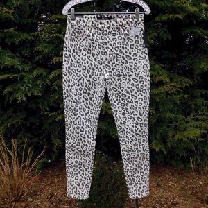 Joe's Jeans High-Rise Snow Leopard Skinny Ankle Jeans NWT